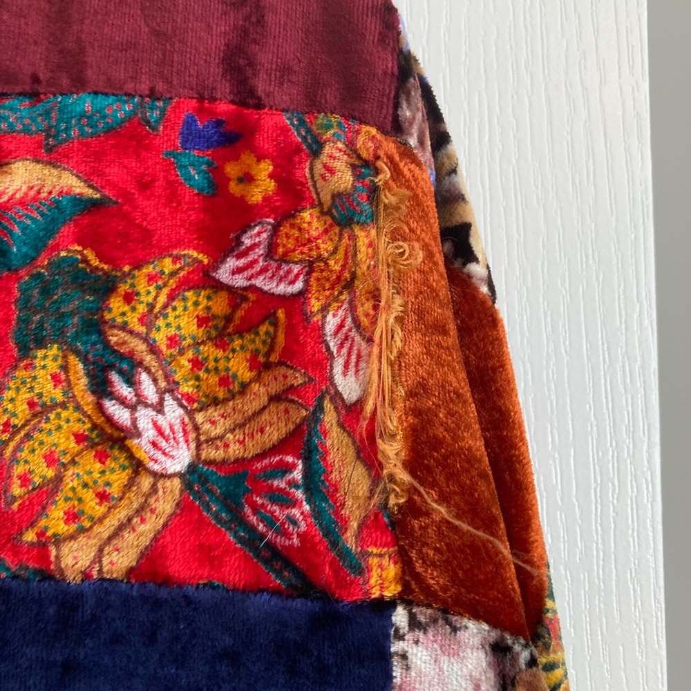 Granny Square Patchwork Velvet Oversized Jacket A… - image 7